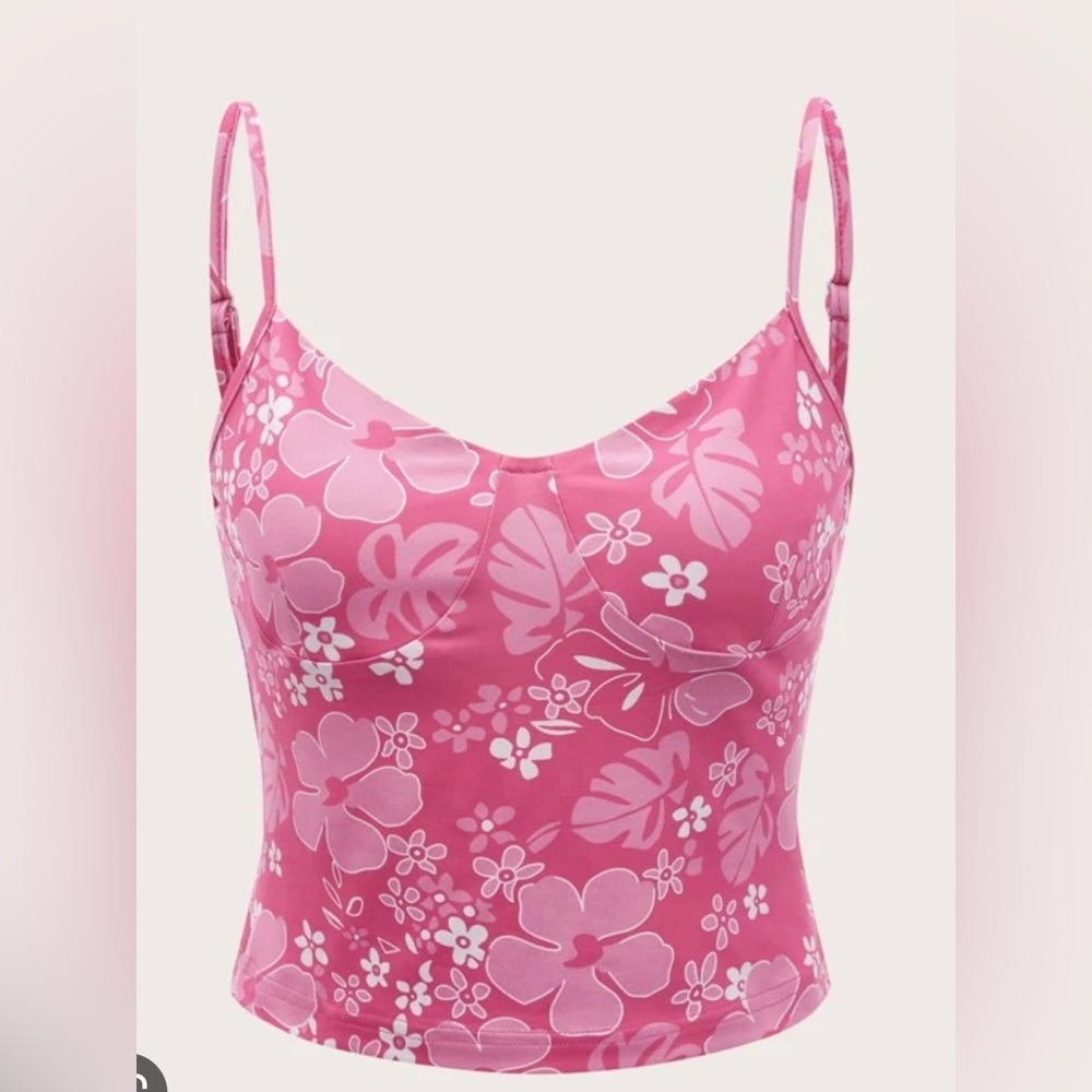 SHEIN floral tank NWOT